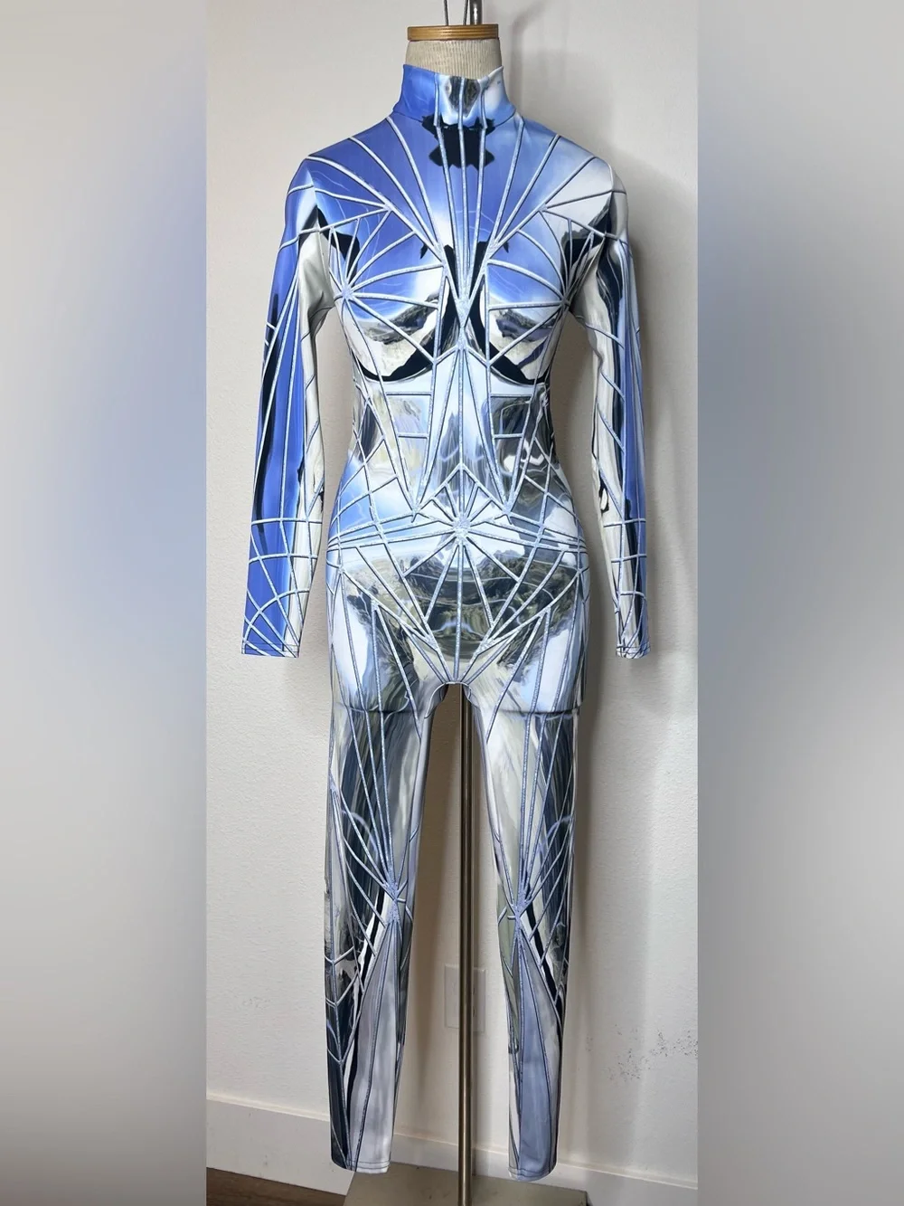 BadInka You Reflect Jumpsuit Costume Rave Festival - Picture 1 of 4